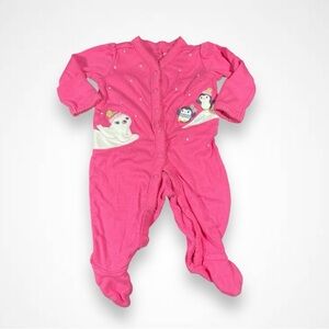 4/$20 Gymboree Pink Penguin Sleeper